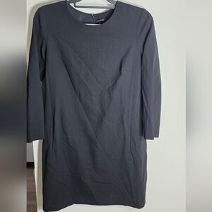 Theory Black Long-Sleeve Ponte Tunic Top